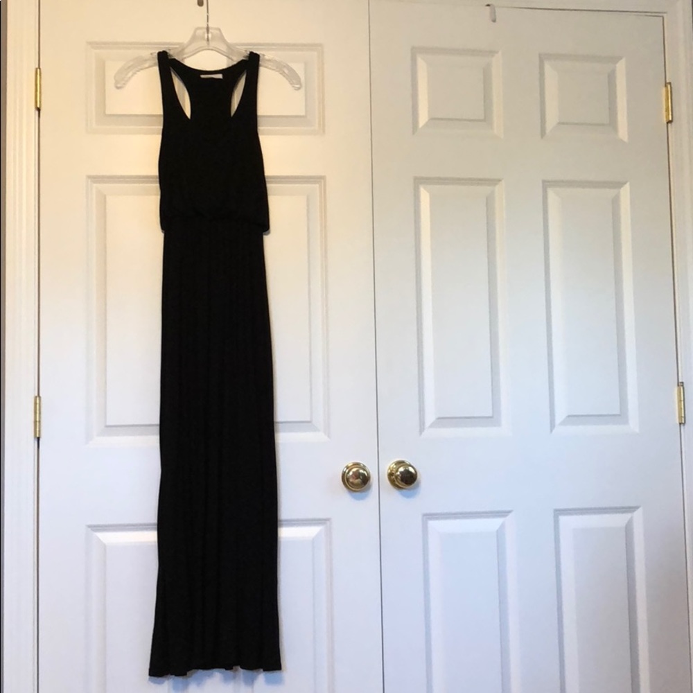 Black maxi dress